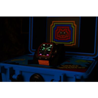 Montre Nubeo Magellan Chronograph Space Invaders Limited Edition NB-6024-SI-06
