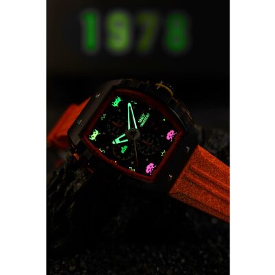 Montre Nubeo Magellan Chronograph Space Invaders Limited Edition NB-6024-SI-06