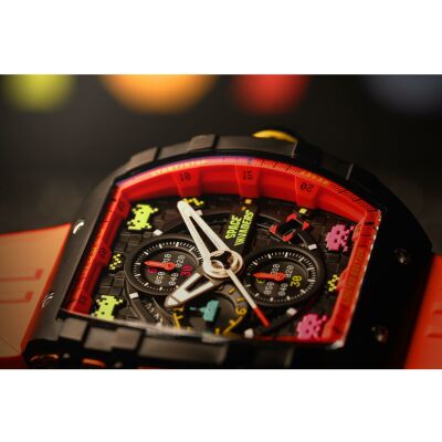 Montre Nubeo Magellan Chronograph Space Invaders Limited Edition NB-6024-SI-06