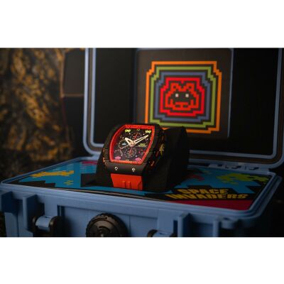 Montre Nubeo Magellan Chronograph Space Invaders Limited Edition NB-6024-SI-06