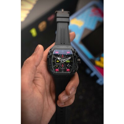 Montre Nubeo Magellan Chronograph Space Invaders Limited Edition NB-6024-SI-08