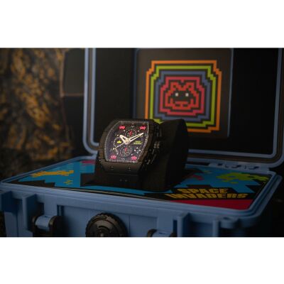 Montre Nubeo Magellan Chronograph Space Invaders Limited Edition NB-6024-SI-08