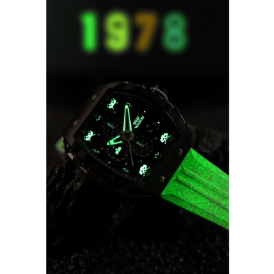 Montre Nubeo Magellan Chronograph Space Invaders Limited Edition NB-6024-SI-09