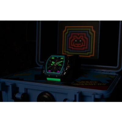 Montre Nubeo Magellan Chronograph Space Invaders Limited Edition NB-6024-SI-0A