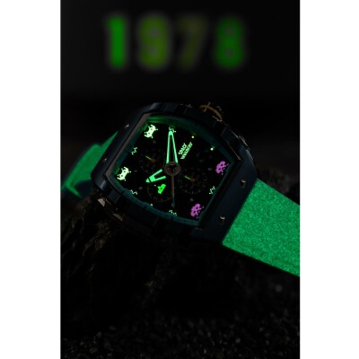 Montre Nubeo Magellan Chronograph Space Invaders Limited Edition NB-6024-SI-0A