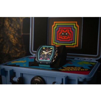 Montre Nubeo Magellan Chronograph Space Invaders Limited Edition NB-6024-SI-0A