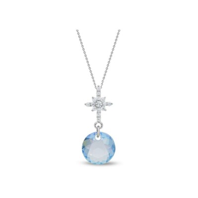 Collier Spark Fino en argent plaqué platine et cristaux