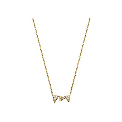 Collier Akillis Capture Me en or jaune et diamants