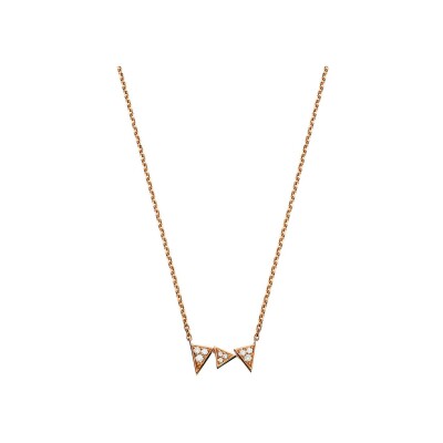 Collier Akillis Capture Me en or rose et diamants