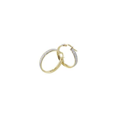Boucles d'oreilles créoles Art de la créole en or jaune