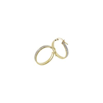 Boucles d'oreilles créoles Art de la créole en or jaune