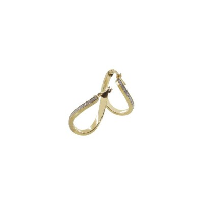 Boucles d'oreilles créoles Art de la créole en or jaune