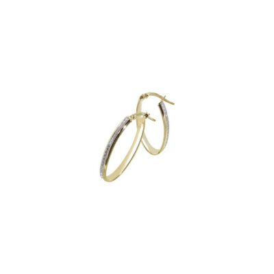 Boucles d'oreilles créoles Art de la créole en or jaune