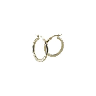 Boucles d'oreilles créoles Art de la créole en or jaune