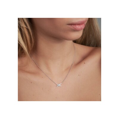 Collier Mauboussin Valentin For You en or blanc et diamants