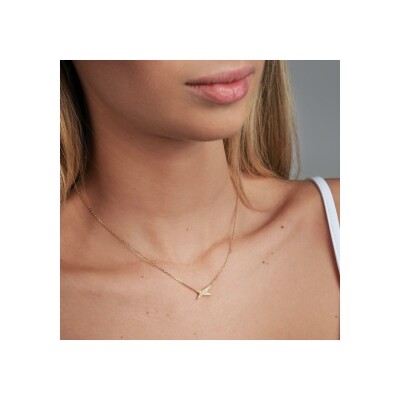 Collier Mauboussin Valentine For You en or jaune et diamants 0.1ct