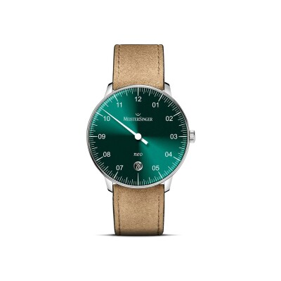 Montre MeisterSinger Neo dégradé de vert soleillé