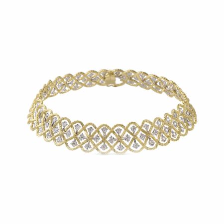 Collier Buccellati Etoilée en or blanc, or jaune et diamants