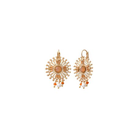 Boucles d'oreilles pendantes Satellite en métal doré à l'or jaune 14ct