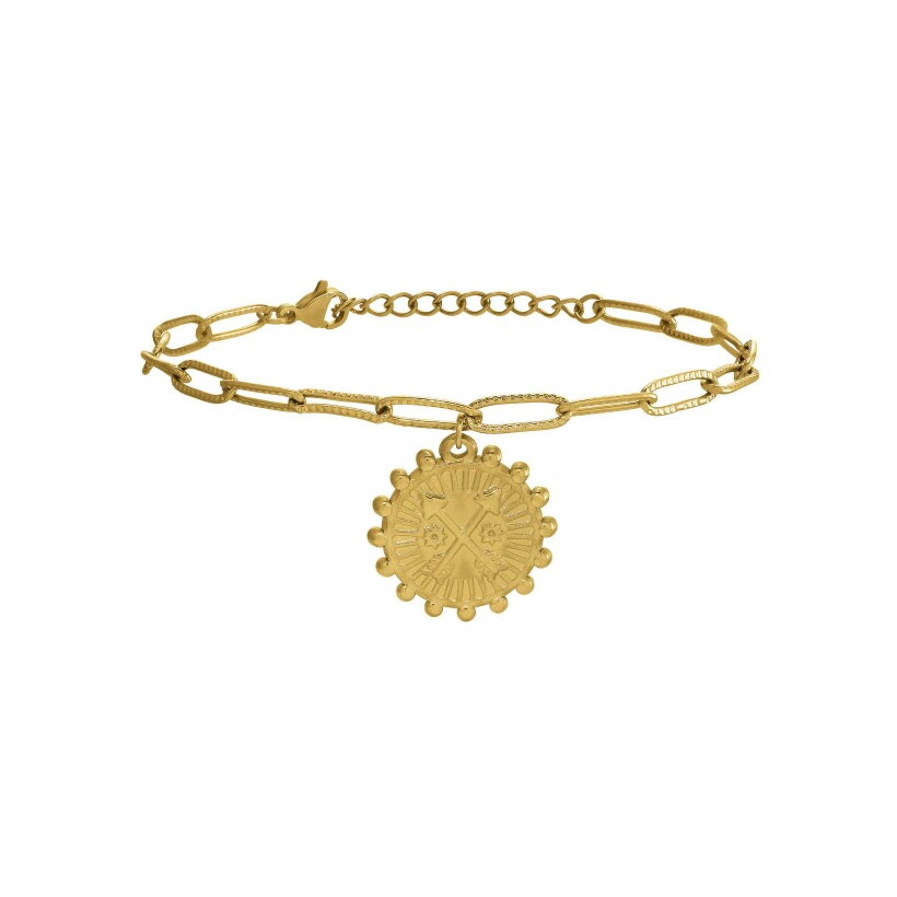 Bracelet N°3 Bijoux en acier doré