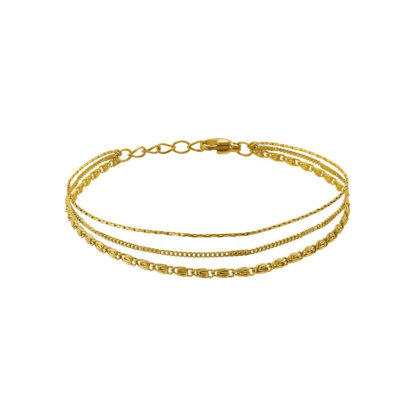 Bracelet N°3 Bijoux en acier doré