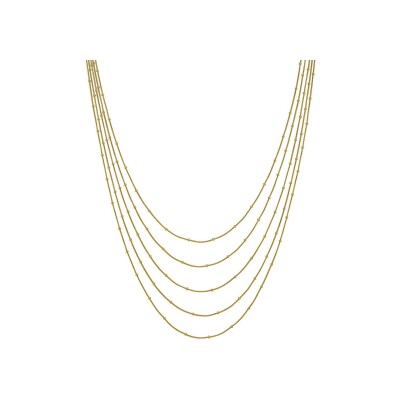 Collier N°3 Bijoux en acier doré