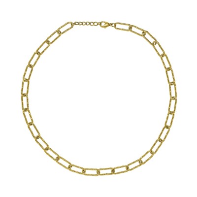 Collier N°3 Bijoux en acier doré
