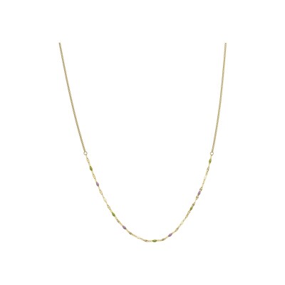 Collier N°3 Bijoux en acier doré