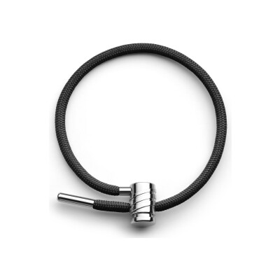Black ‘Nouvel Héritage Mini Latch’ strap in titanium and fabric, size L