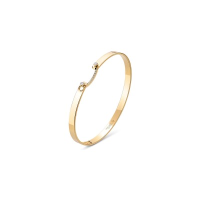 Bracelet bangle Nouvel Héritage Mood en or jaune et diamants