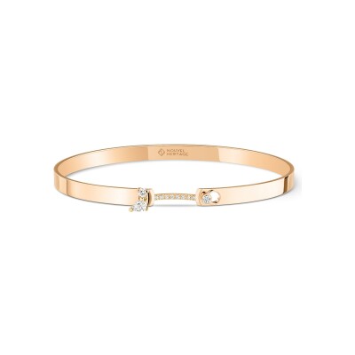 Bracelet bangle Nouvel Héritage Mood en or rose et diamants