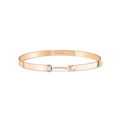 Bracelet bangle Nouvel Héritage Mood en or rose et diamants