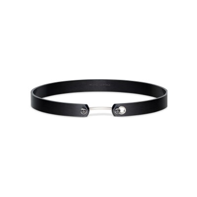 Nouvel Héritage Mood Midnight in Manhattan GM bangle in white gold, titanium and black diamonds