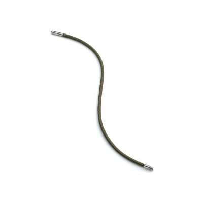 Khaki ‘Nouvel Héritage Mini Latch’ strap in titanium and fabric, size S