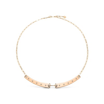 Collier Nouvel Héritage Mood Brunch in NY en or rose et diamants