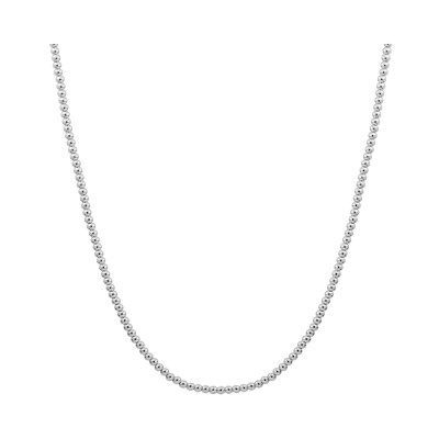 Collier Sparkling BEADED en argent rhodié