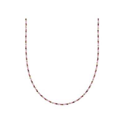 Collier Sparkling BEADED en argent plaqué or jaune et perles