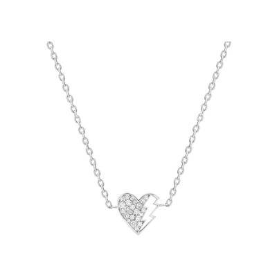 Collier Akillis LoveTag en or blanc et diamants