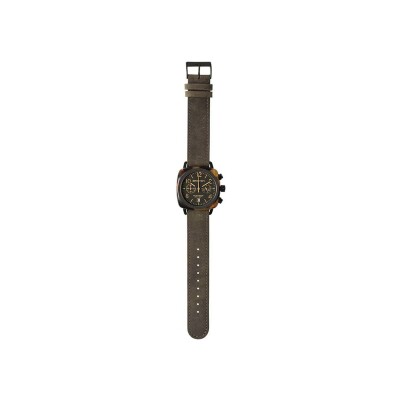 Bracelet de montre Briston 20mm noir en cuir