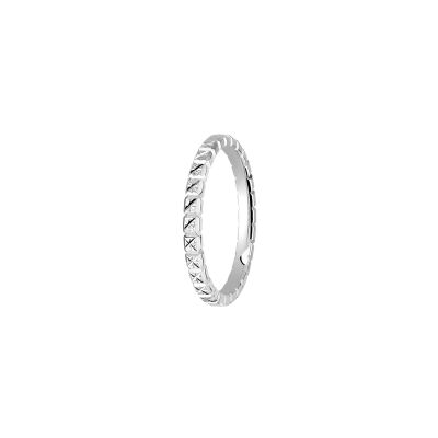 Alliance Les Essentielles Nora en platine, largeur 2mm