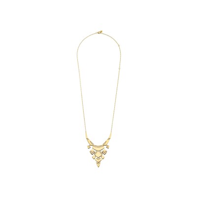 Collier Akillis Python en or jaune et diamants