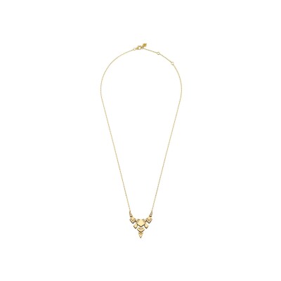 Collier Akillis Python en or jaune et diamants