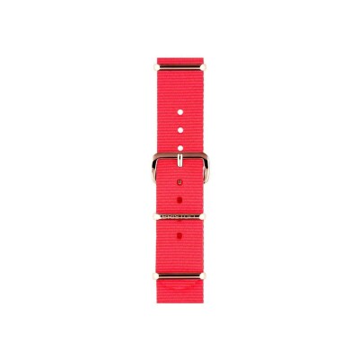 Bracelet de montre Briston 18mm rose en nato et PVD 
