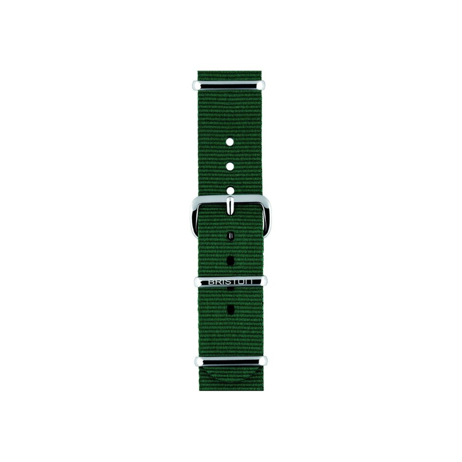 Bracelet de montre Briston en nato vert anglais