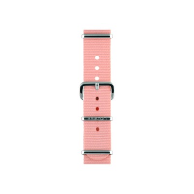 Bracelet de montre Briston en nato rose poudré