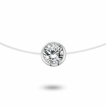 Collier en or blanc et diamants de 0.25ct