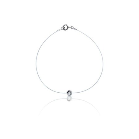 Collier en or blanc et diamants de 0.25ct