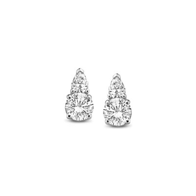 Boucles d'oreilles Naiomy Silver en argent et oxydes de zirconium