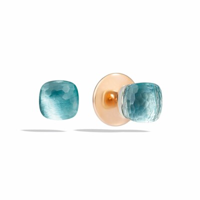 Boucles d'oreilles Pomellato Nudo en Or rose, or blanc et Topaze