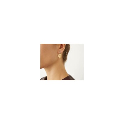 Boucles d'oreilles Marco Bicego Lunaria en or jaune et diamants